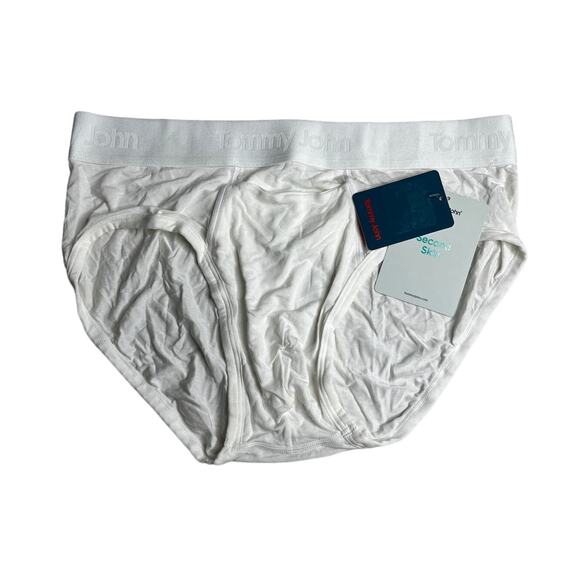 6-5 TOMMY JOHN Men's Classic Briefs Second Skin White XL - Picture 1 of 5